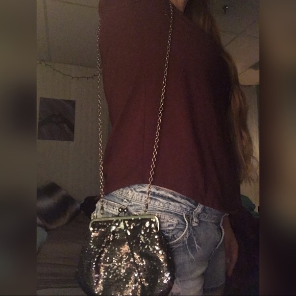 APT.9 Mini Black/Silver Purse Crossbody/Clutch - Picture 7 of 8